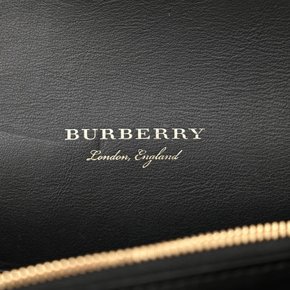 Burberry House Check Bridle Calfskin Madison Buckle Bag Burgundy 6 of 12