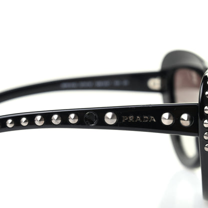 Prada Acetate Studded Ornate Cat Eye Sunglasses SPR 31Q Black 9 of 9
