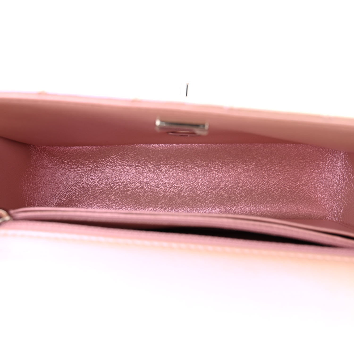Chanel Iridescent Calfskin Quilted Mini Rectangular Flap Pink 5 of 12
