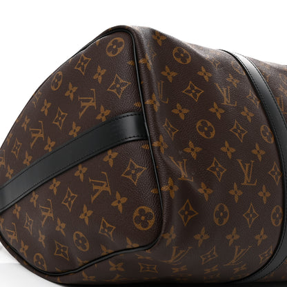Louis Vuitton Monogram Macassar Keepall Bandouliere 45 7 of 8