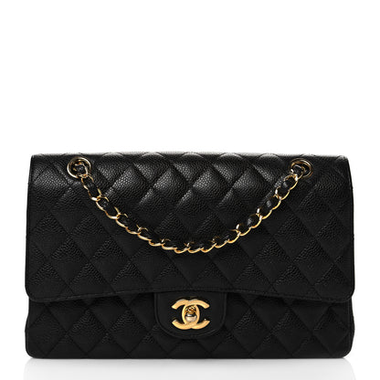 Chanel Caviar Quilted Medium Double Flap Black 1 of 9