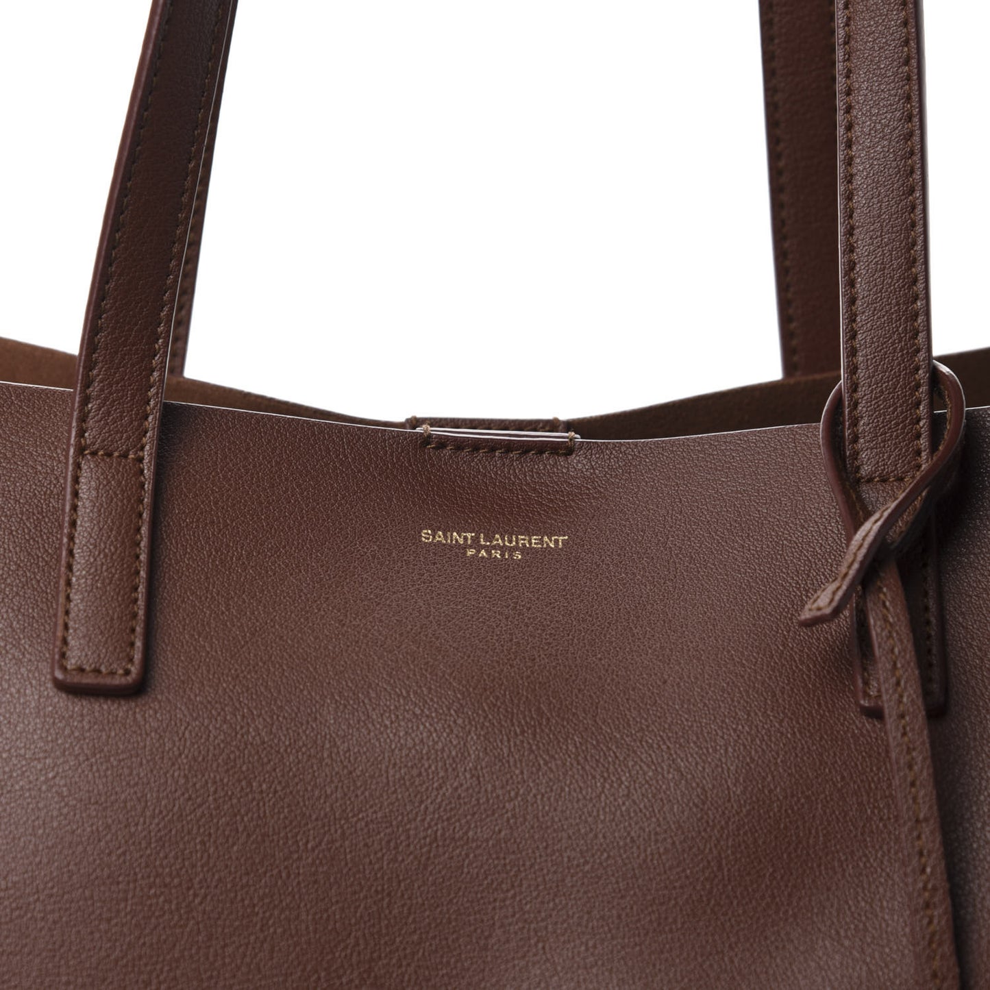 Calfskin Large Shopping Tote Old Brandy