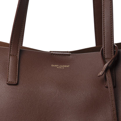 Saint Laurent Calfskin Large Shopping Tote Old Brandy 10 of 10
