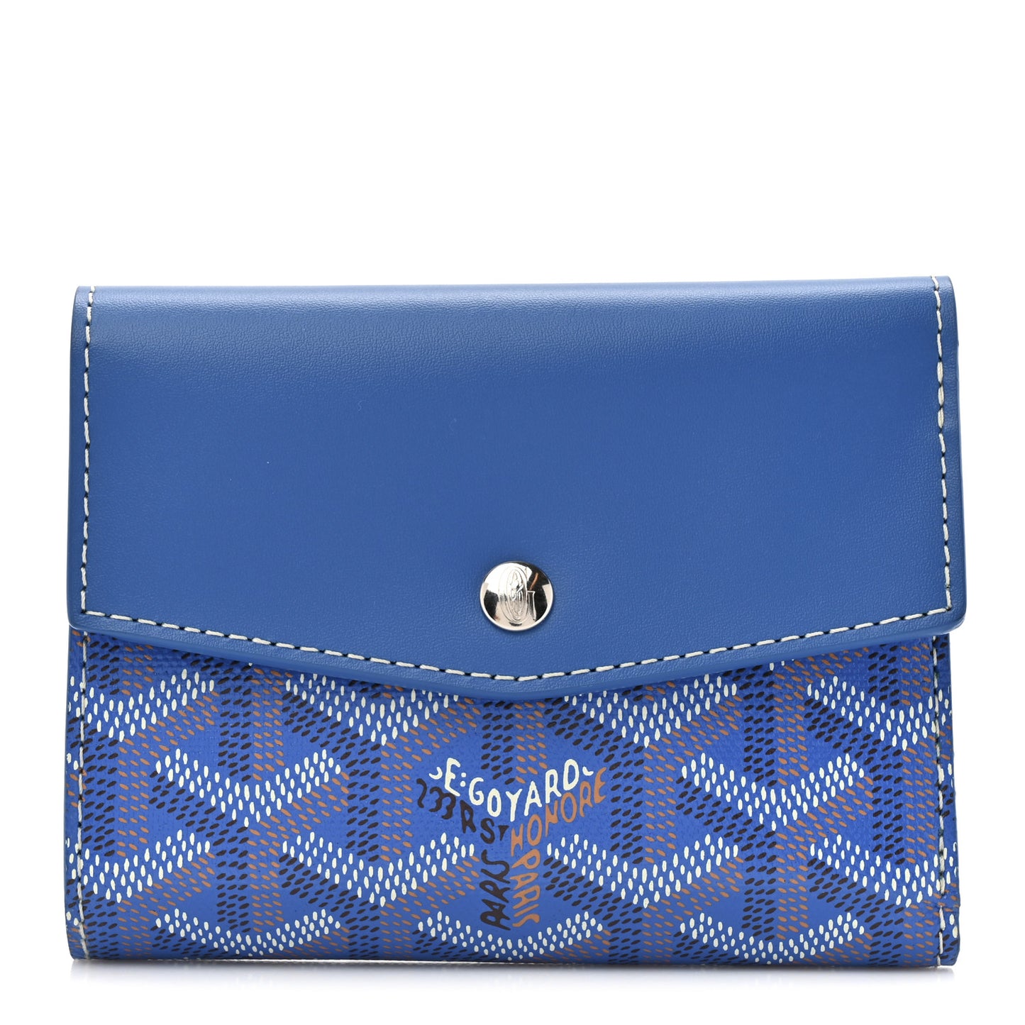 Goyardine Saint-Gabriel Compact Wallet Sky Blue