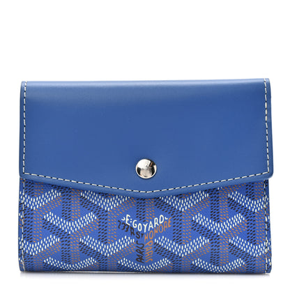 Goyard Goyardine Saint-Gabriel Compact Wallet Sky Blue 1 of 8