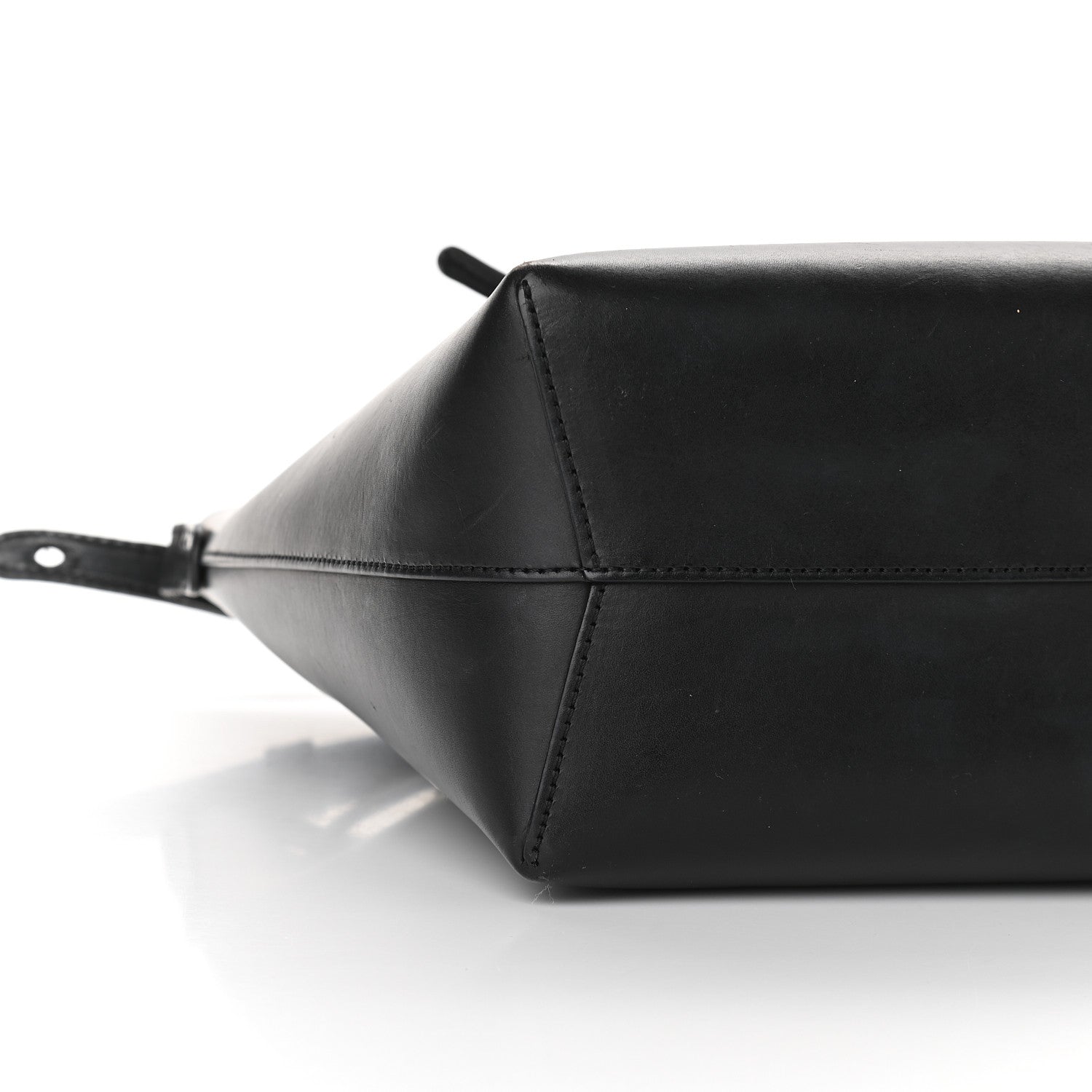 Mansur Gavriel Vegetable Tanned Calfskin Bucket Bag Black Flamma 8 of 10