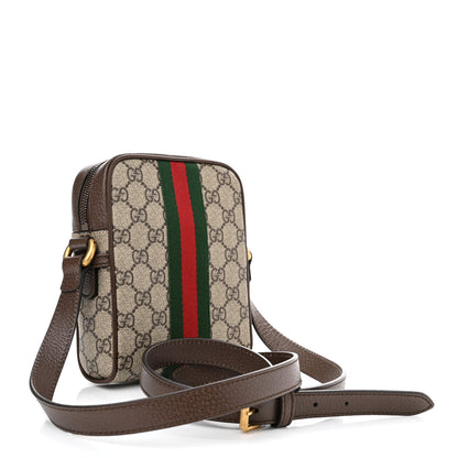 Gucci GG Supreme Monogram Web Mini Ophidia Messenger Brown 3 of 10