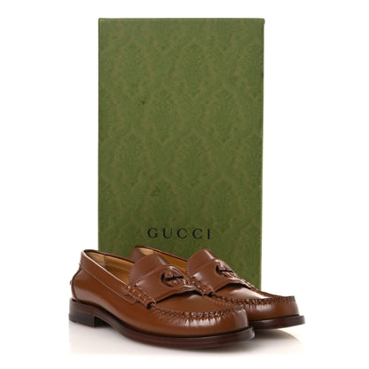 Gucci Millennial Ribot Cut Out Interlocking G Loafers 37.5 Cuir 11 of 11