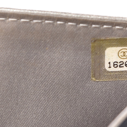 Chanel Lambskin Camellia Embossed Zipped Pocket Wallet Black 8 of 15