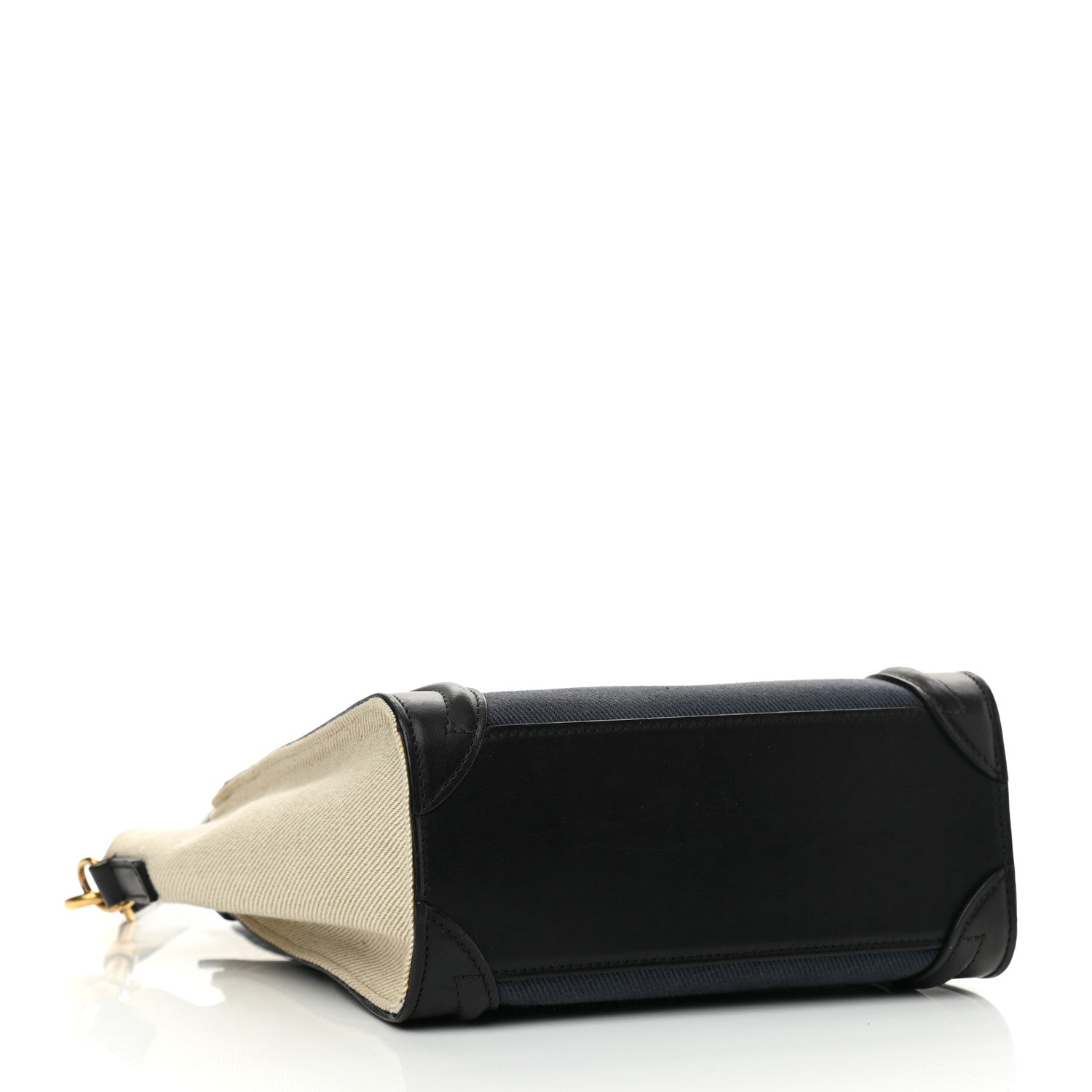 Celine Canvas Smooth Calfskin Nano Tri-Color Luggage Navy Blue 3 of 7