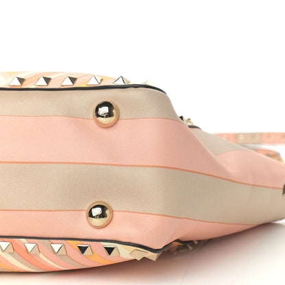Valentino Garavani Vitello Native Couture 1975 Mini Rockstud Tote Mandarin Sorbet 9 of 9