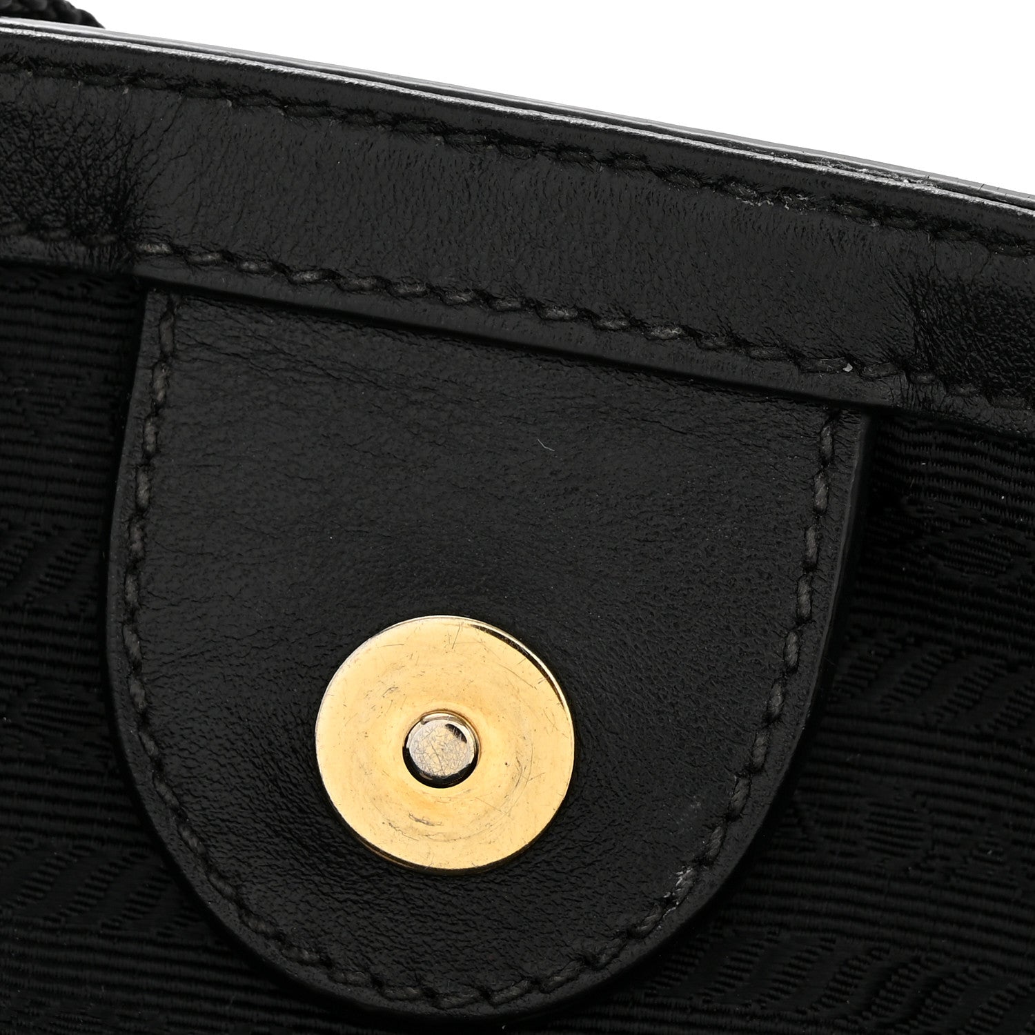 Prada Tessuto Nylon Soft Calf Tote Black 13 of 16