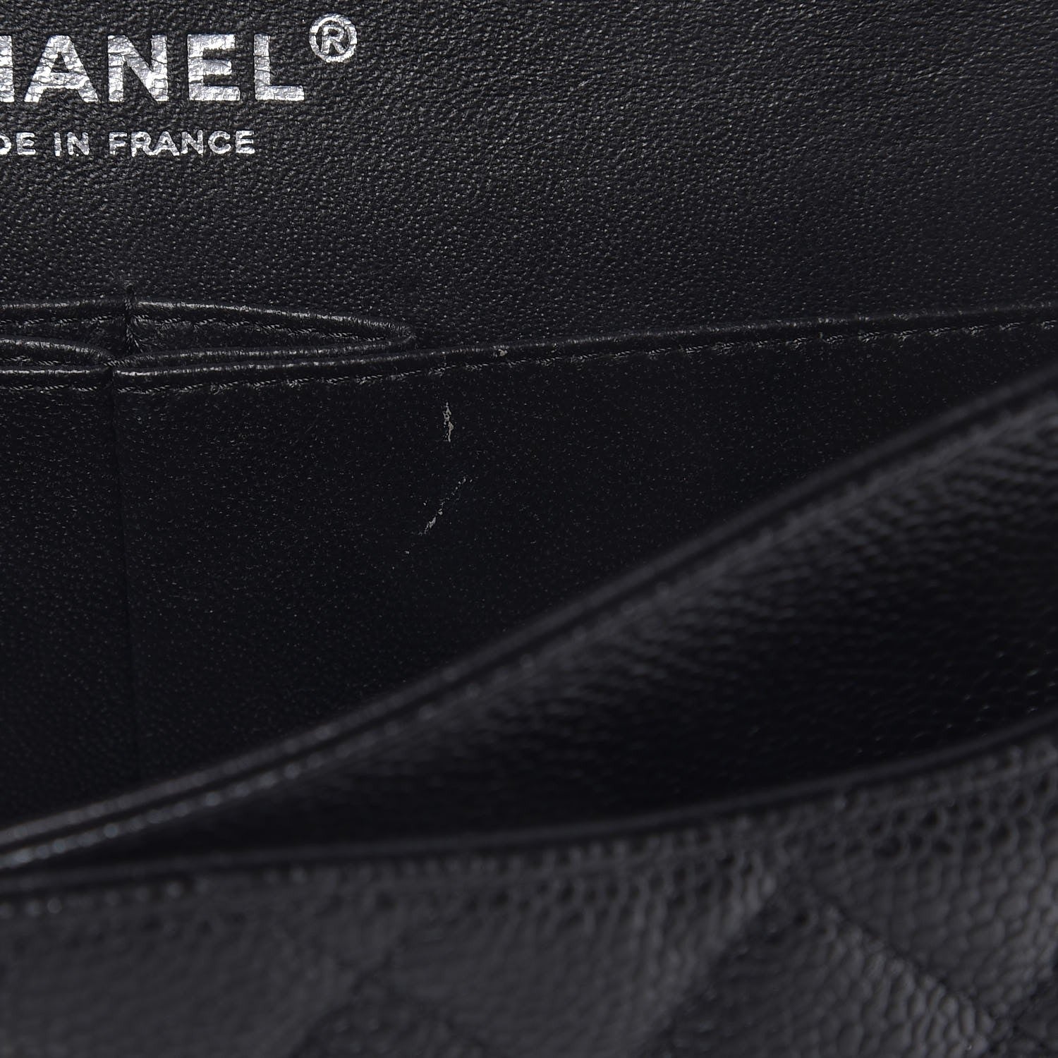 Chanel Caviar Quilted Medium Double Flap Black 8 of 13