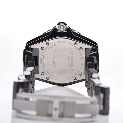 Chanel Stainless Steel Ceramic Ruby 33mm J12 Quartz Watch Black 5 of 7