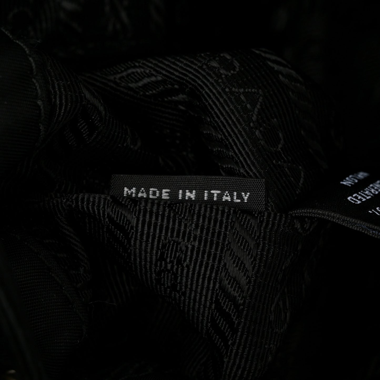 Tessuto Nylon Saffiano Medium Backpack Black