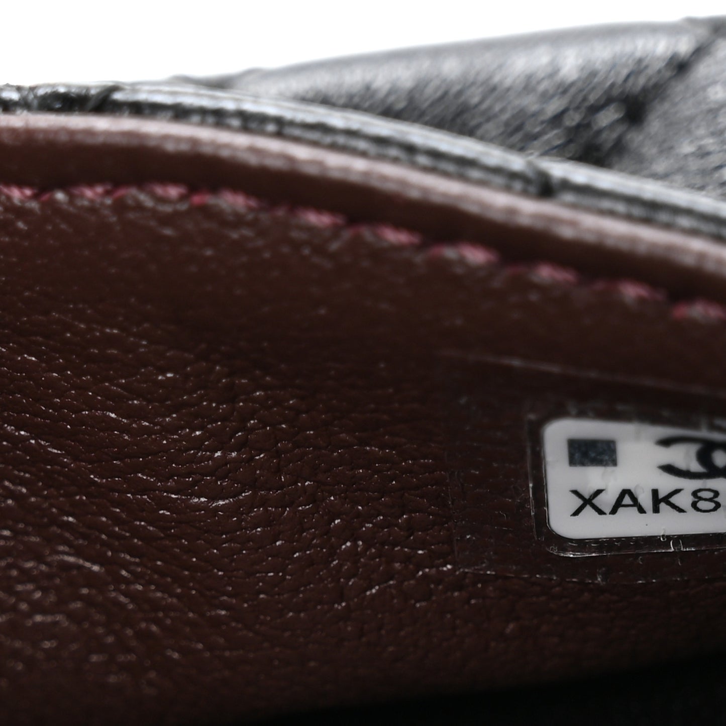 Lambskin Quilted Mini Flap Bag Charm With Hook Black