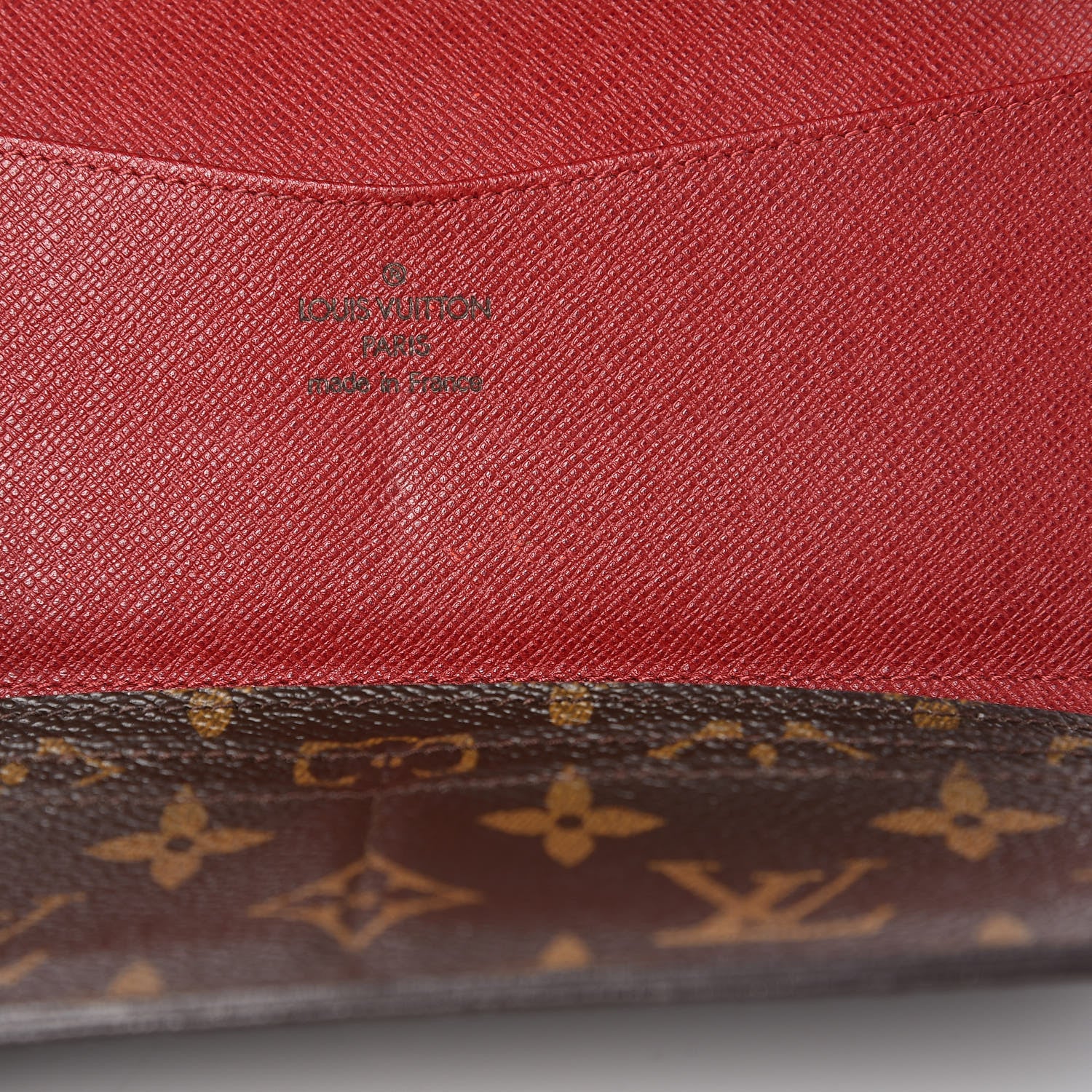 Louis Vuitton Monogram Josephine Wallet Red 10 of 13