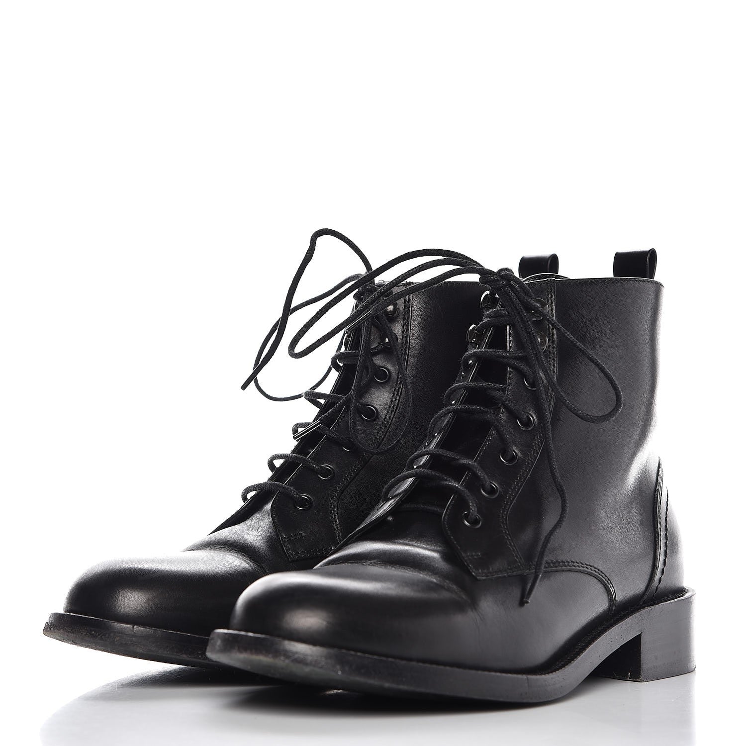 Saint Laurent Smooth Calfskin Ankle Boots 37 Black 3 of 10