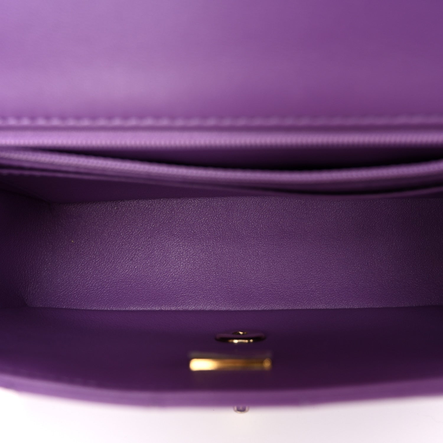 Chanel Lambskin Quilted Mini Rectangular Flap Purple 5 of 10