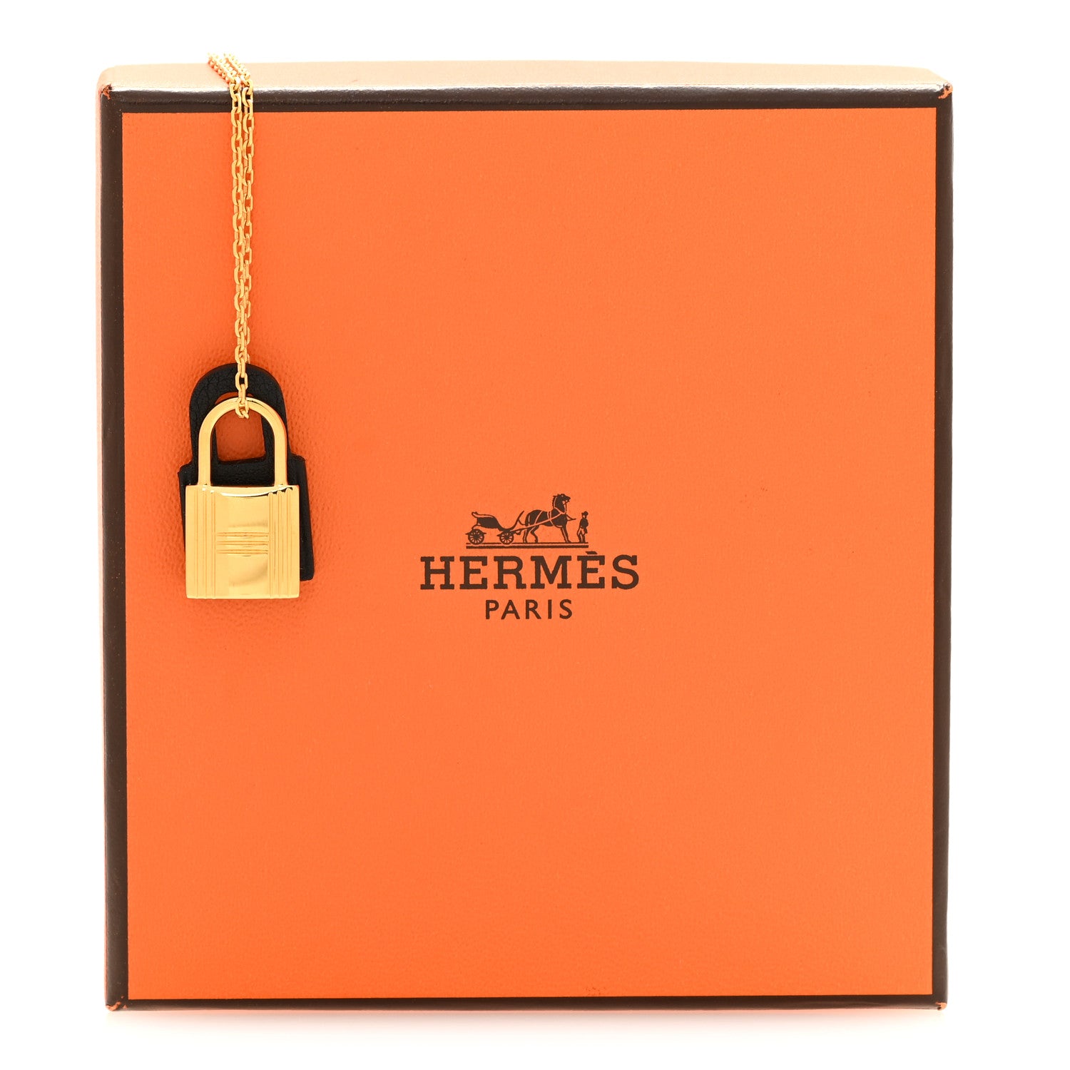 Hermes Swift O'Kelly Pendant Necklace Black 7 of 7