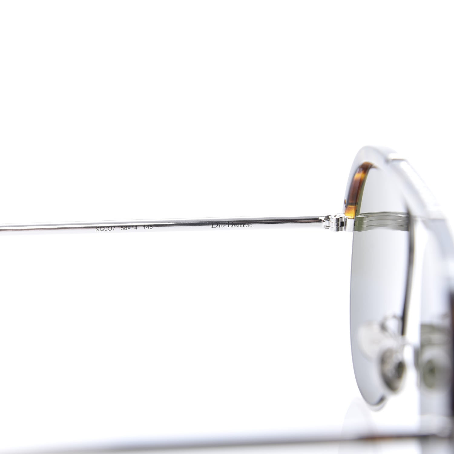 Christian Dior Desertic Aviator Sunglasses Silver 5 of 7