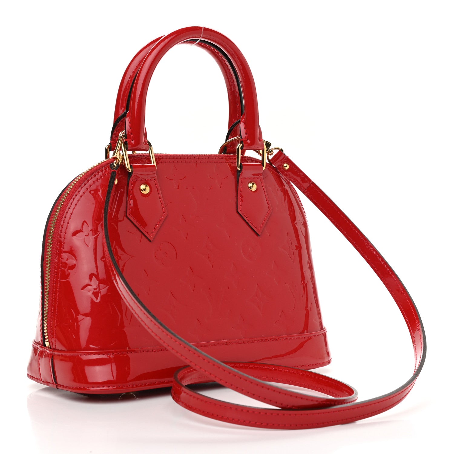 Louis Vuitton Vernis Alma BB Cherry 3 of 9