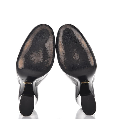 Gucci Malaga Kid Horsebit Princetown High Heel Mules 40 Black 7 of 11