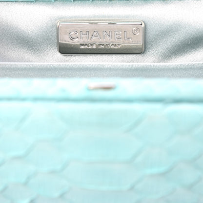 Chanel Python Timeless Clutch Blue 7 of 15
