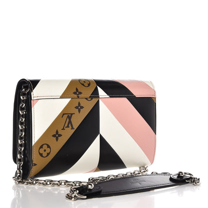 Louis Vuitton Epi Reverse Monogram Twist Chain Wallet Rose Ballerine 3 of 6