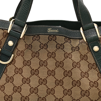 Gucci Monogram Medium Abbey Convertible Tote Green 8 of 11