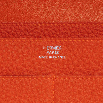 Hermes Togo Dogon Combined Wallet Orange 7 of 8