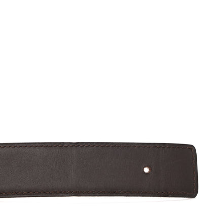 Hermes Chamonix Swift 32mm Belt Strap 90 Chocolate Biscuit 8 of 8