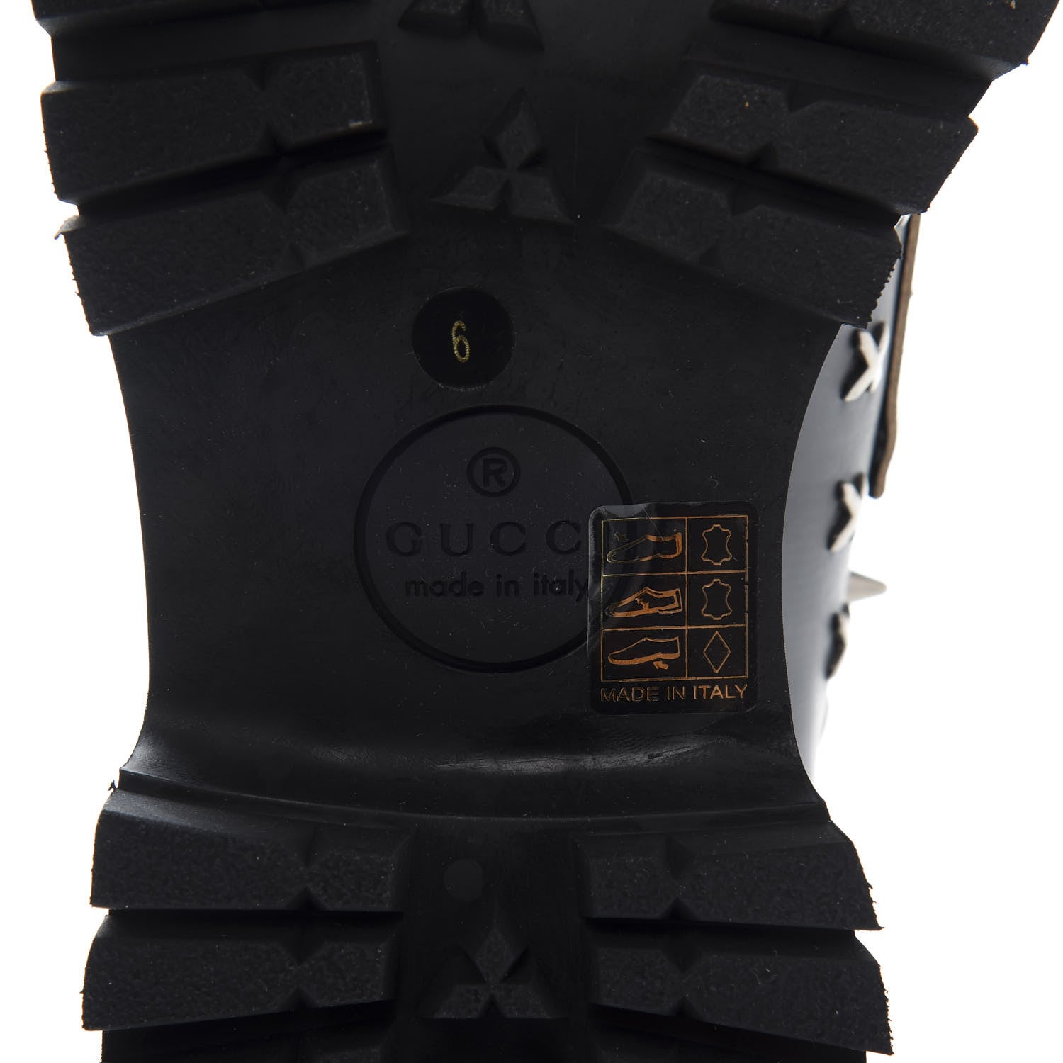 Gucci Cordovan Lux Studded Mens Harald Horsebit Ankle Boots 6 Black 8 of 9