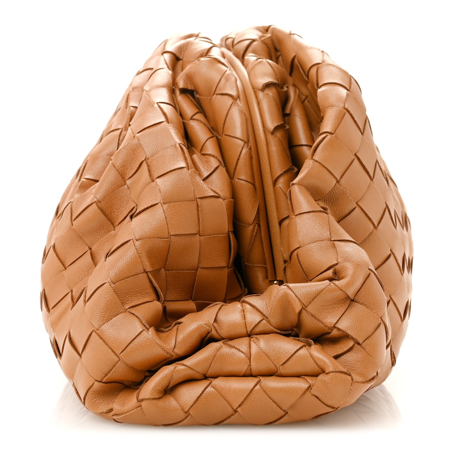 Bottega Veneta Nappa Maxi Intrecciato The Pouch Oversized Clutch Caramel 9 of 11