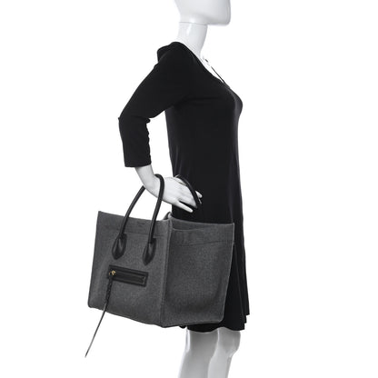 Celine Felt Medium Phantom Luggage Grey 3 of 11