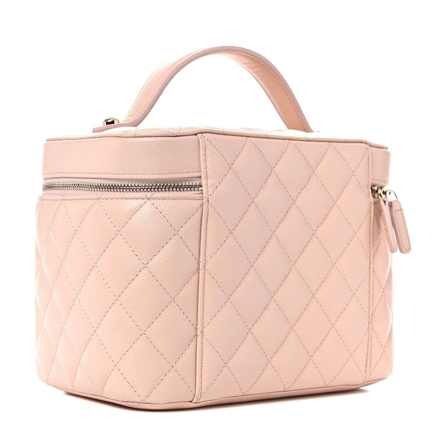 Chanel Caviar Quilted Large Vanity Pouch Light Beige 3 of 11