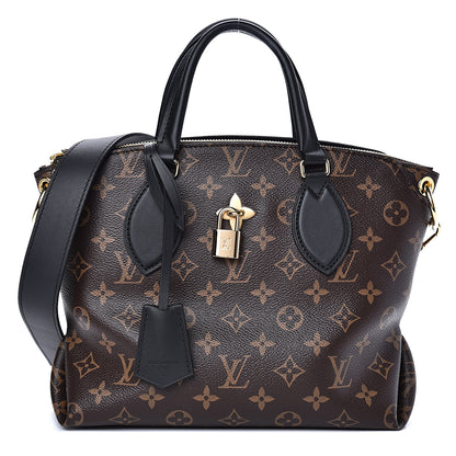Louis Vuitton Monogram Flower Zipped Tote PM Black 1 of 8