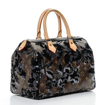 Louis Vuitton Monogram Fleur De Jais Sequins Speedy 30 3 of 9