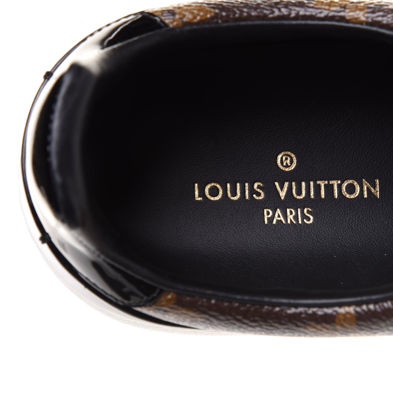 Louis Vuitton Patent Monogram Frontrow Sneakers 37 8 of 12