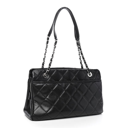 Chanel Caviar Quilted Timeless CC Soft Tote Black 3 of 9