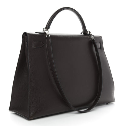 Hermes Togo Kelly Sellier 40 Chocolate 3 of 12