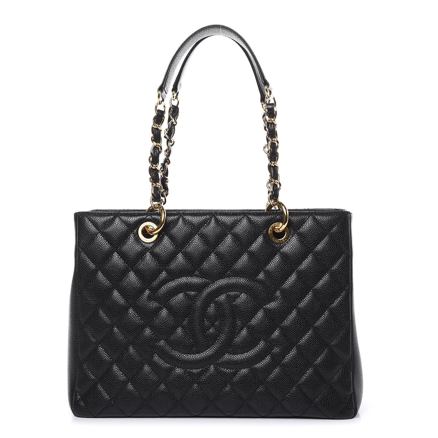 Chanel Caviar Quilted Grand Shopping Tote GST Black 1 of 9