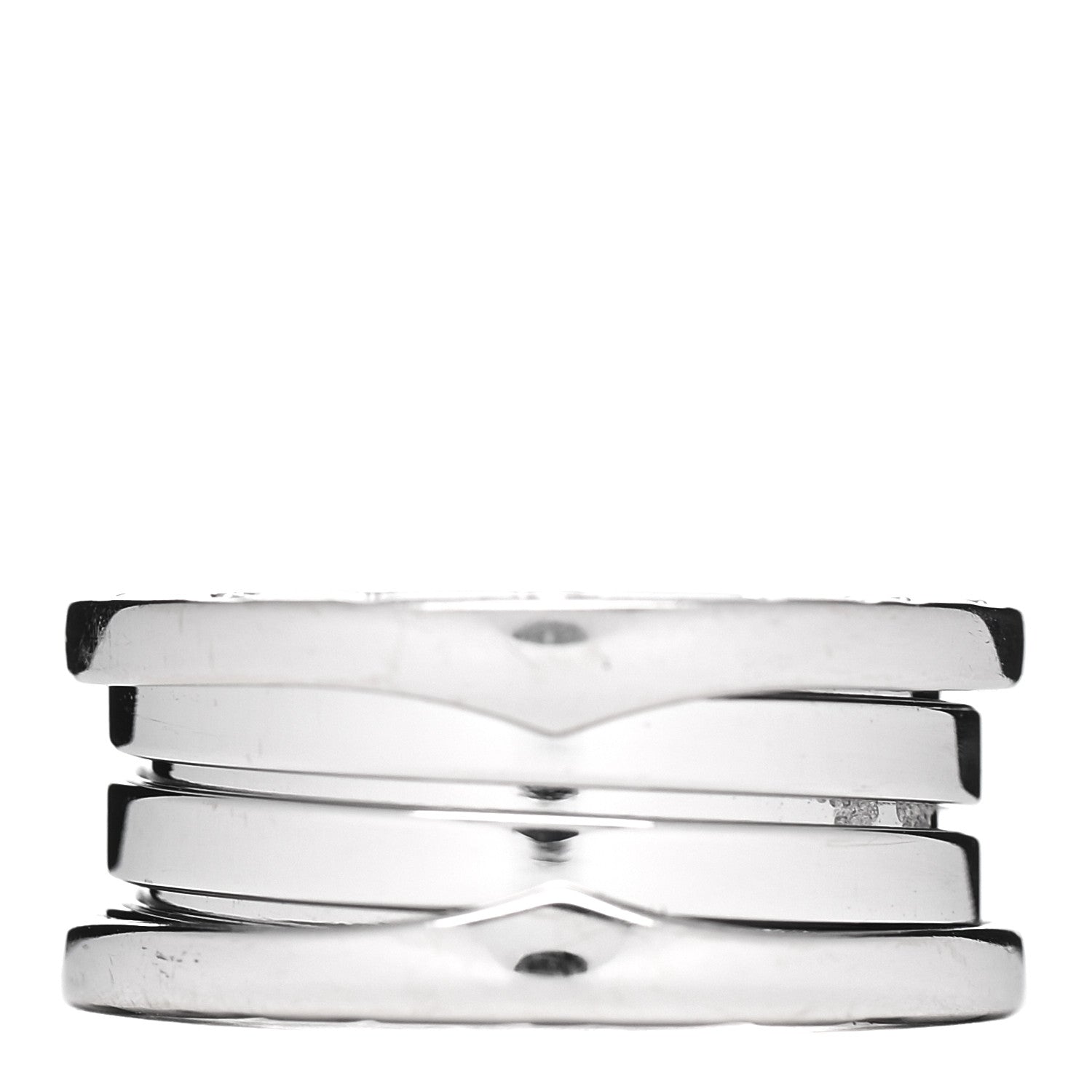 Bulgari 18K White Gold B.Zero1 Three-Band Ring 47 4 3 of 5