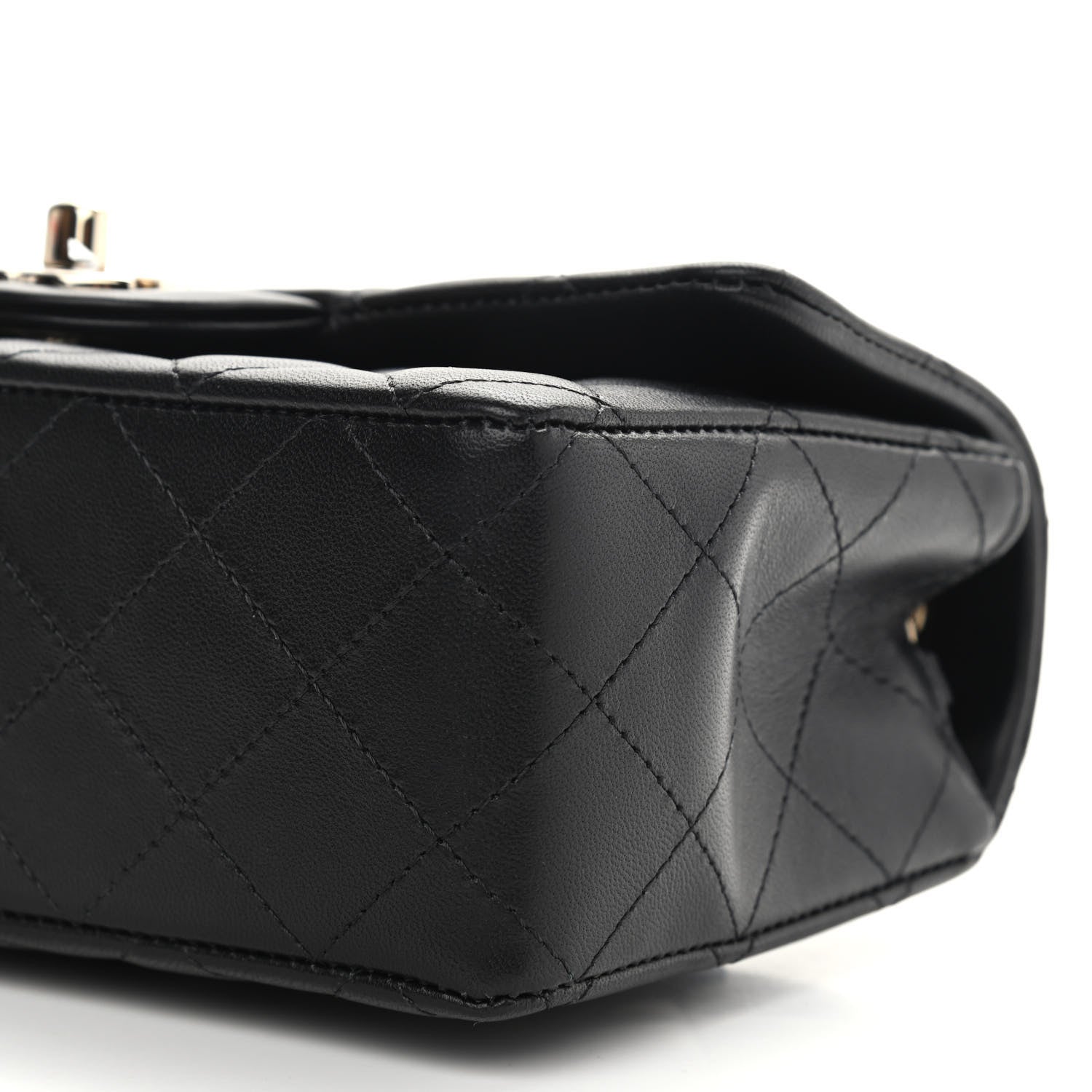 Chanel Lambskin Quilted Mini Rectangular Flap Black 10 of 11