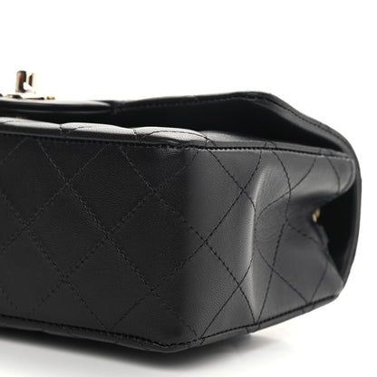 Chanel Lambskin Quilted Mini Rectangular Flap Black 10 of 11