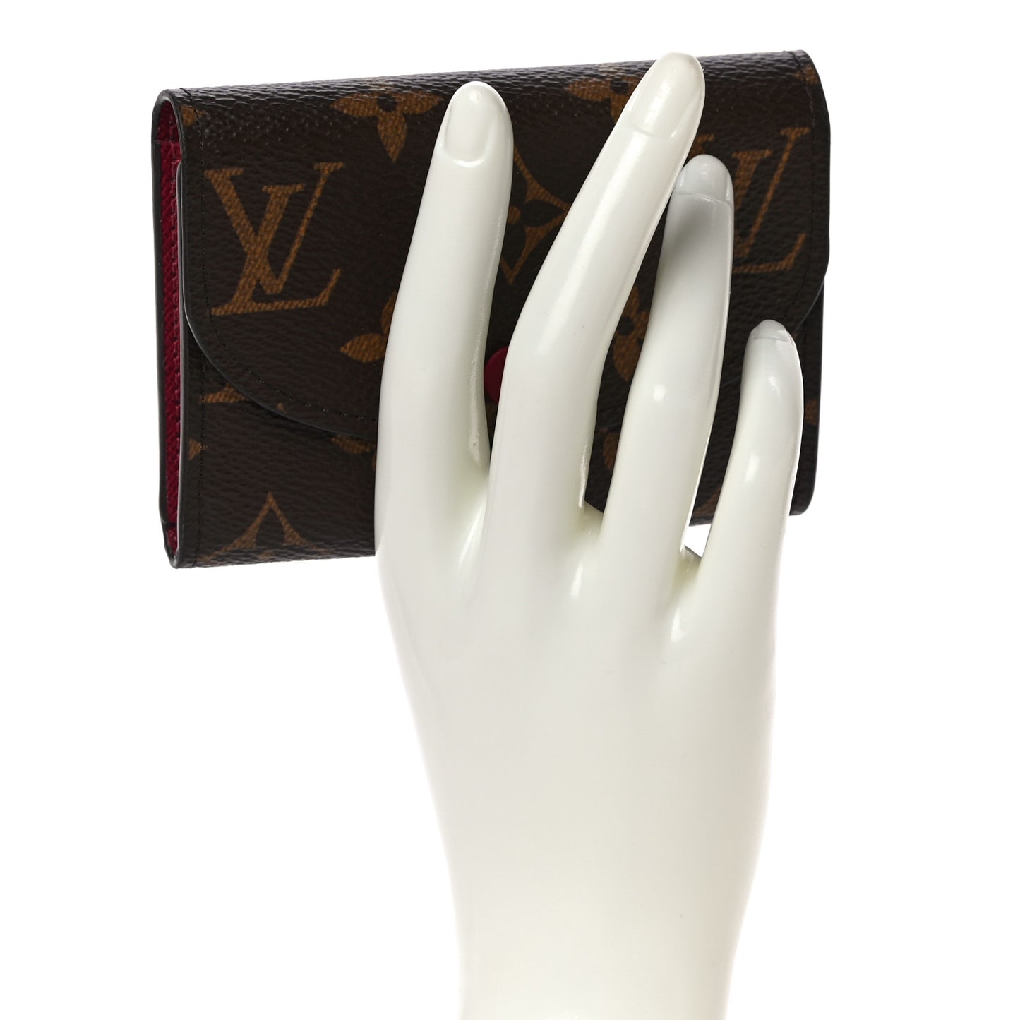 Monogram Rosalie Coin Purse Fuchsia