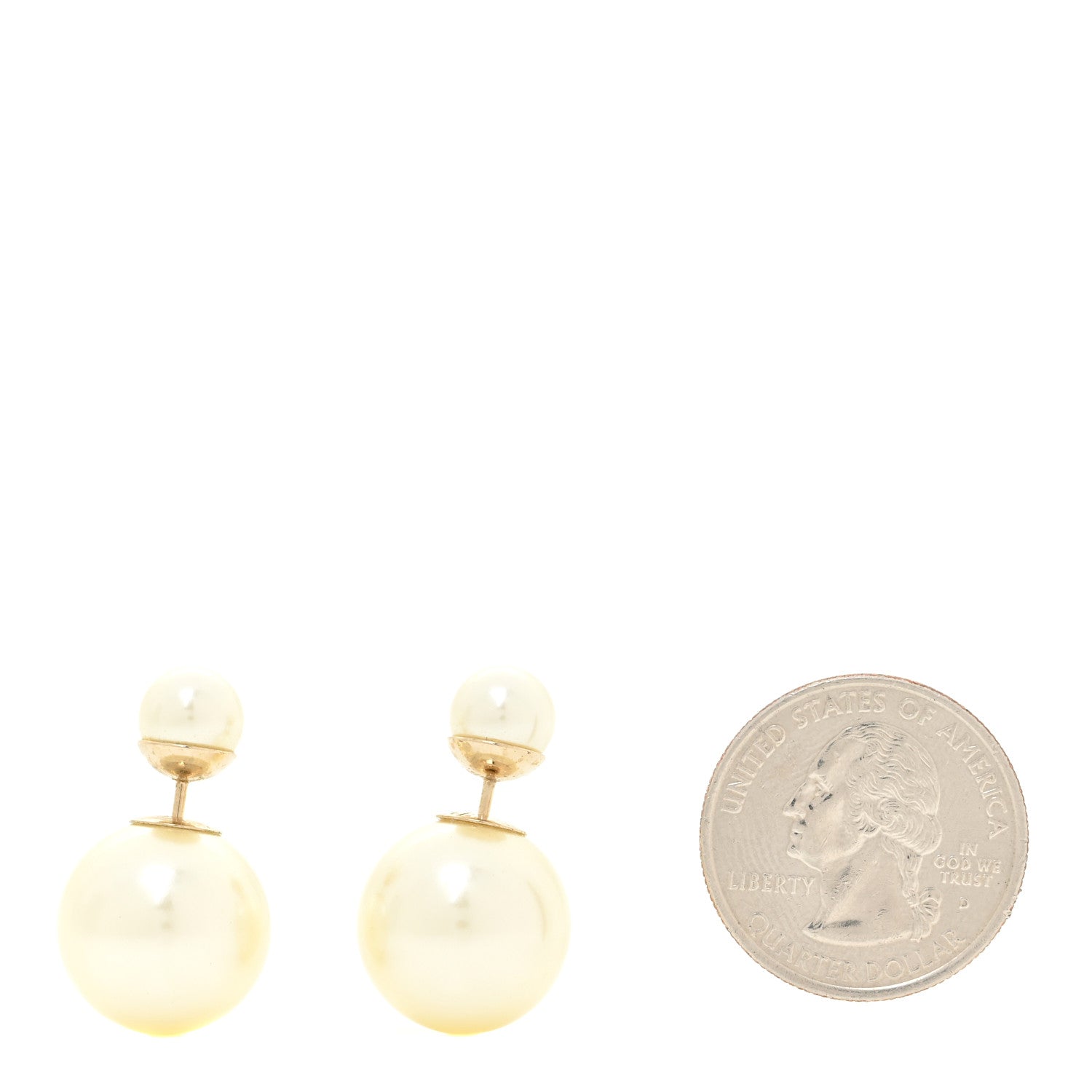 Christian Dior Pearl Mise En Dior Tribal Earrings Gold 2 of 5