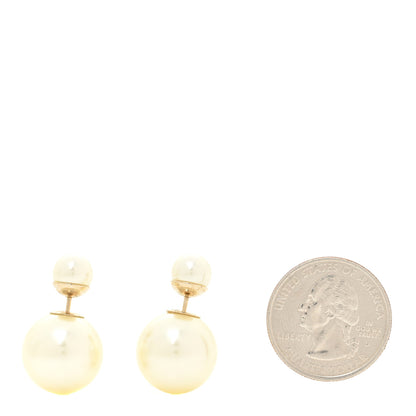 Christian Dior Pearl Mise En Dior Tribal Earrings Gold 2 of 5