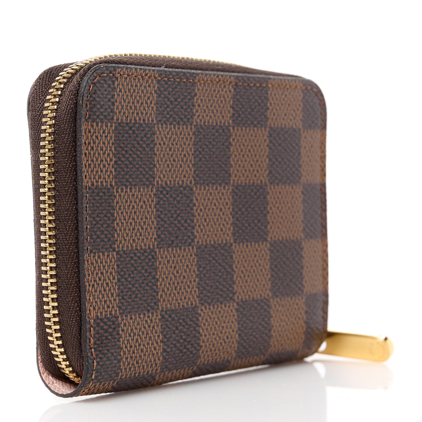 Damier Ebene Zippy Coin Purse Rose Ballerine