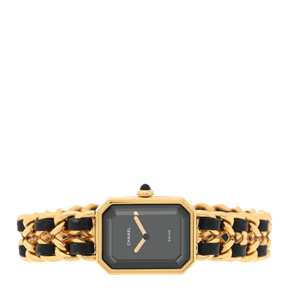 Chanel Stainless Steel Lambskin 20mm Chain Premiere Quartz Watch Gold XL 2 of 4